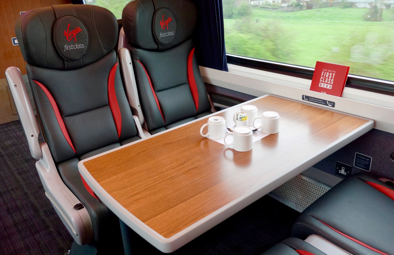 Benefits of first class train travel