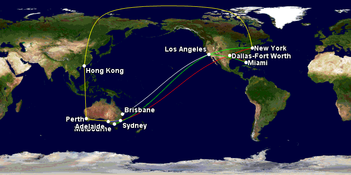 australia fly europe quickest york angeles los usa qantas routes flight way fastest american east its runs however aircraft own