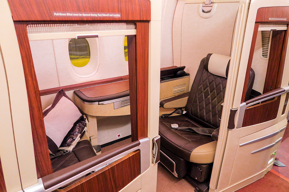 singapore airline a380 first class