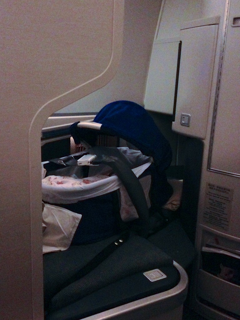 5 Bassinet in Cathay Pacific Business Class HKG-LHR 777-300ER