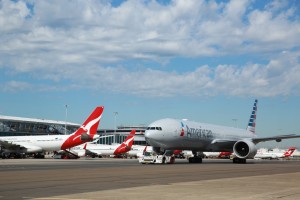 Qantas rejigs Sydney – Los Angeles services and American showcases their new 777 service in Sydney in person