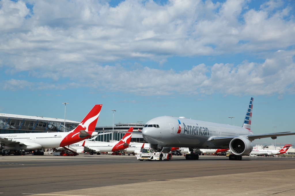 The quickest way to fly from Australia to Europe and the US