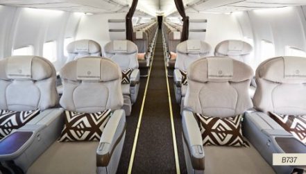 Fiji Airways 737 Business Class