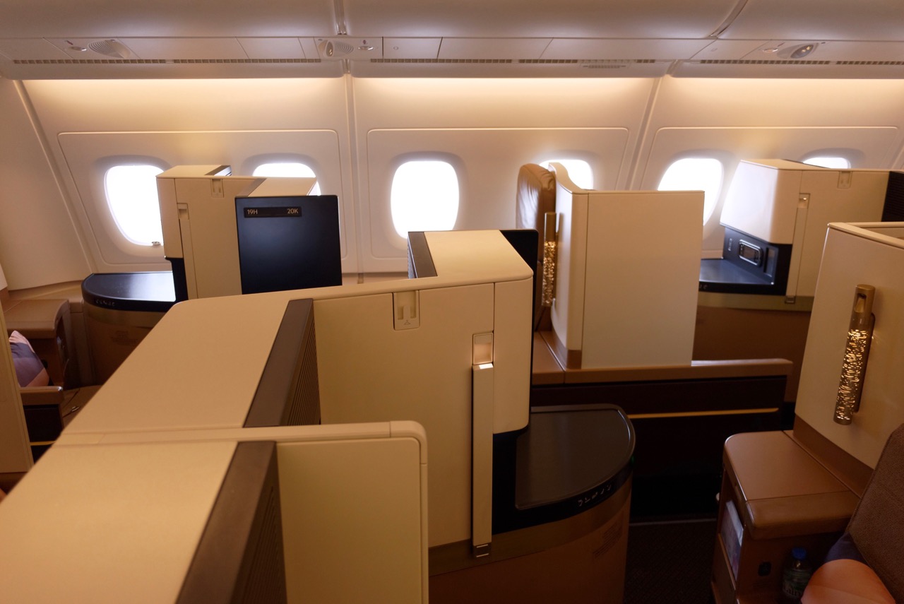 Etihad A380 Business Class Cabin