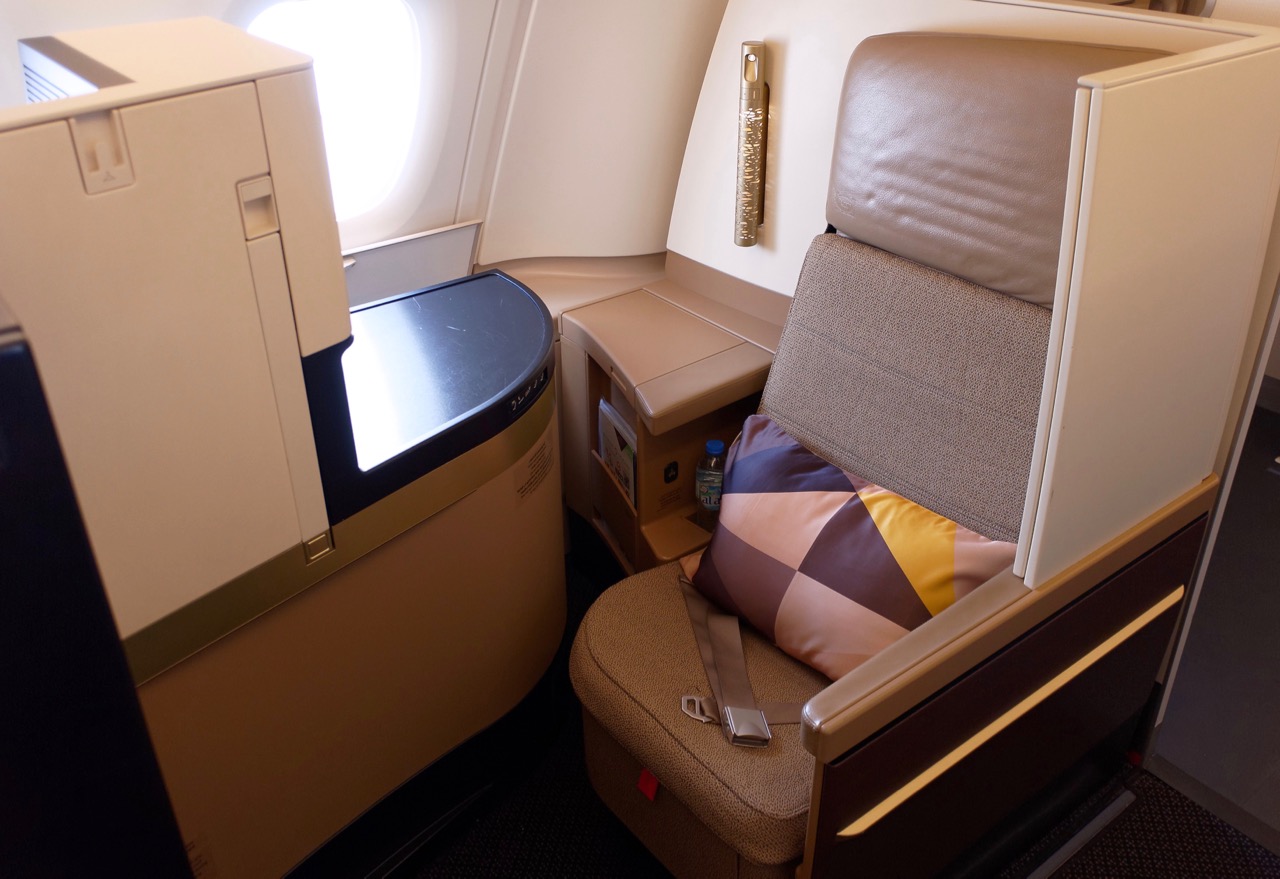 Etihad A380 Business Class Seats