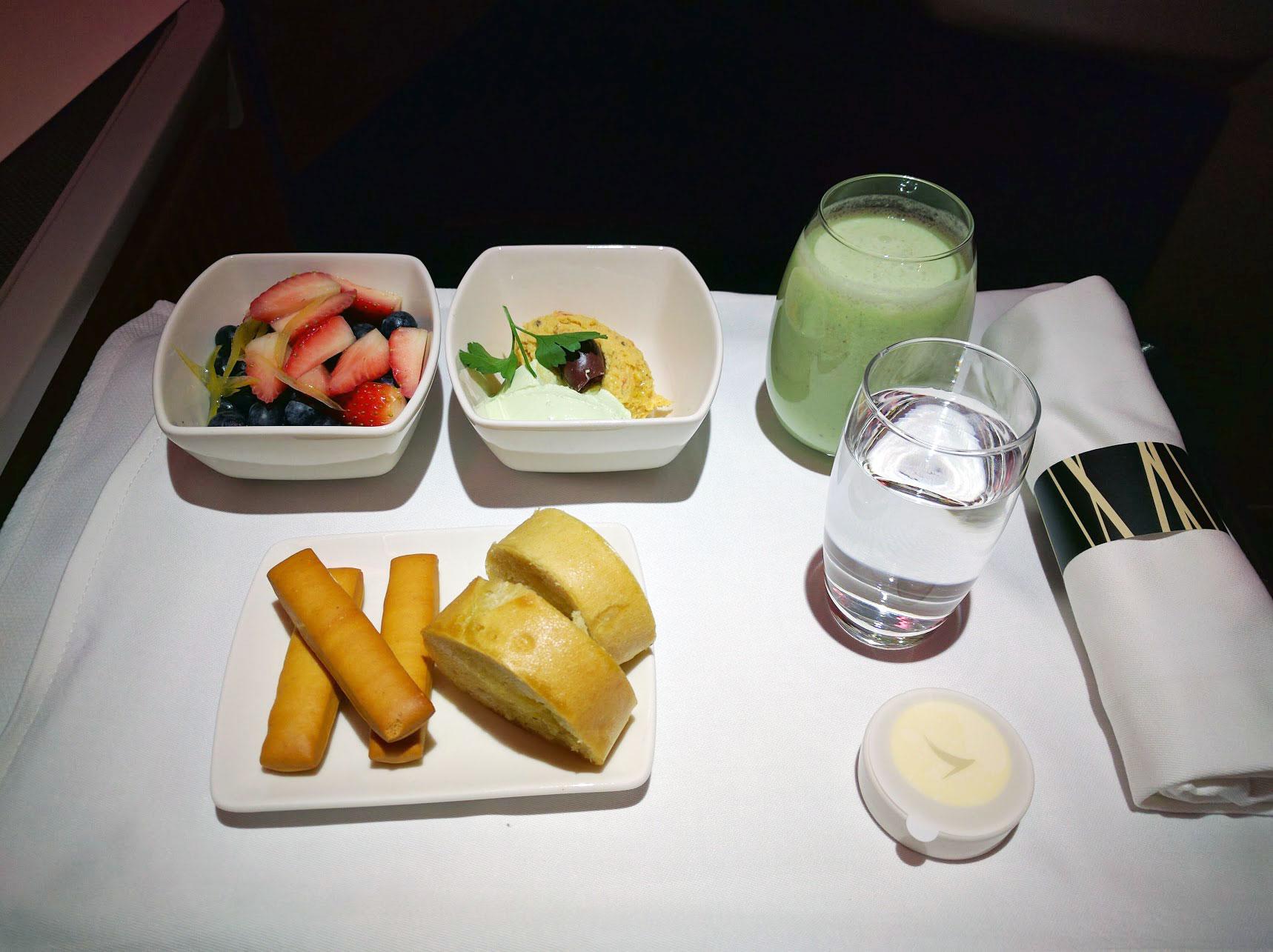 Cathay Pacific CX137 Dinner