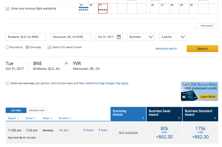 How to book Air Canada flights using frequent flyer points - Point Hacks