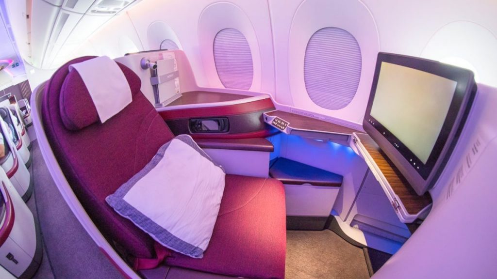 Qatar Airways A350 Business Class