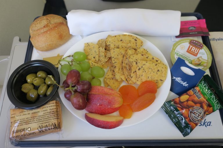 Alaska Airlines First Class Food Menu