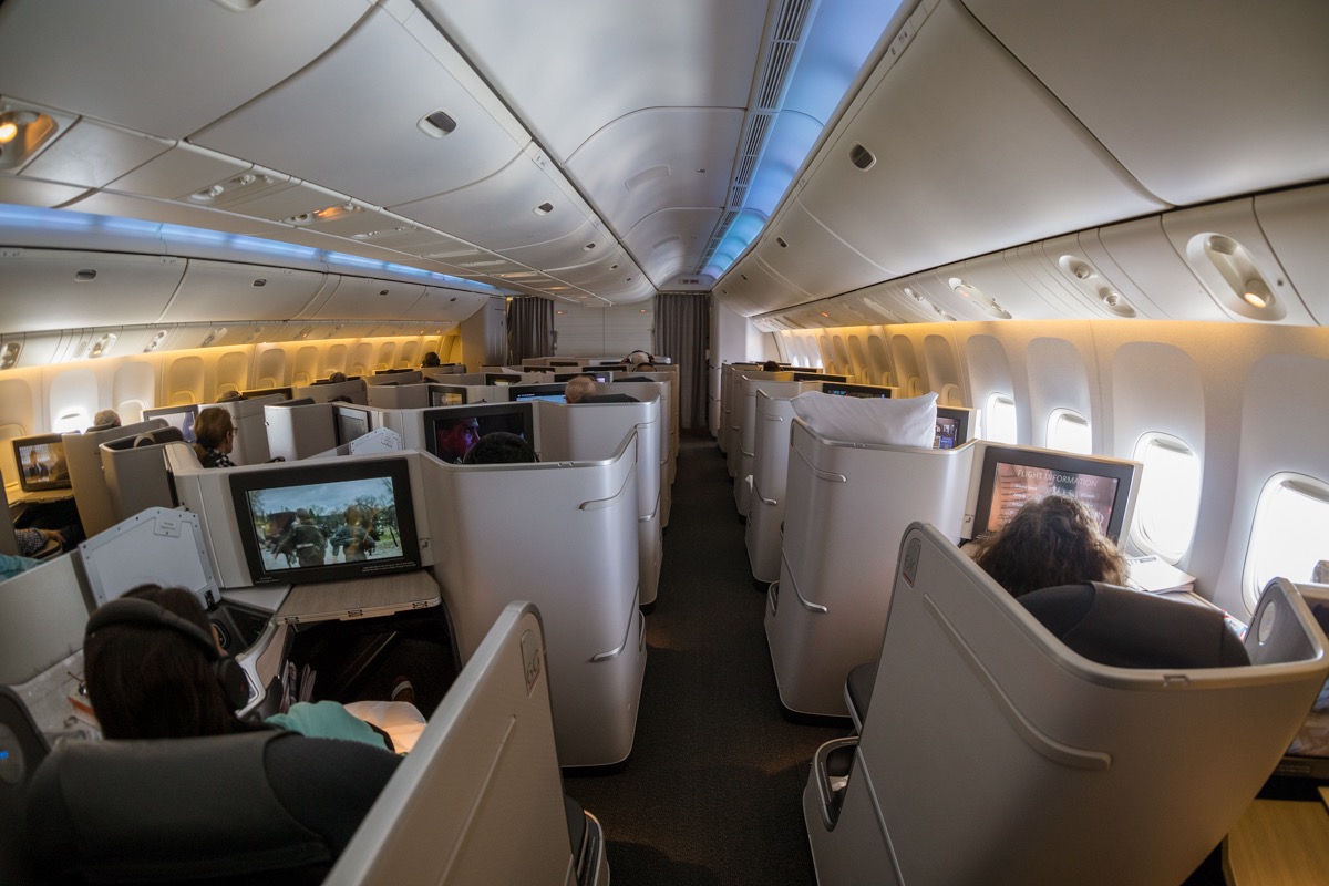 777 air canada business class