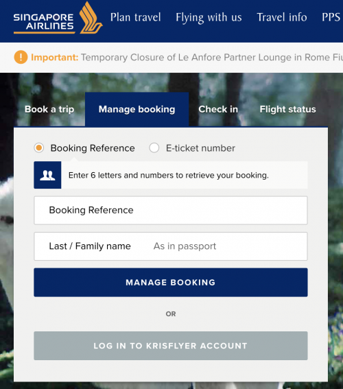 access your booking