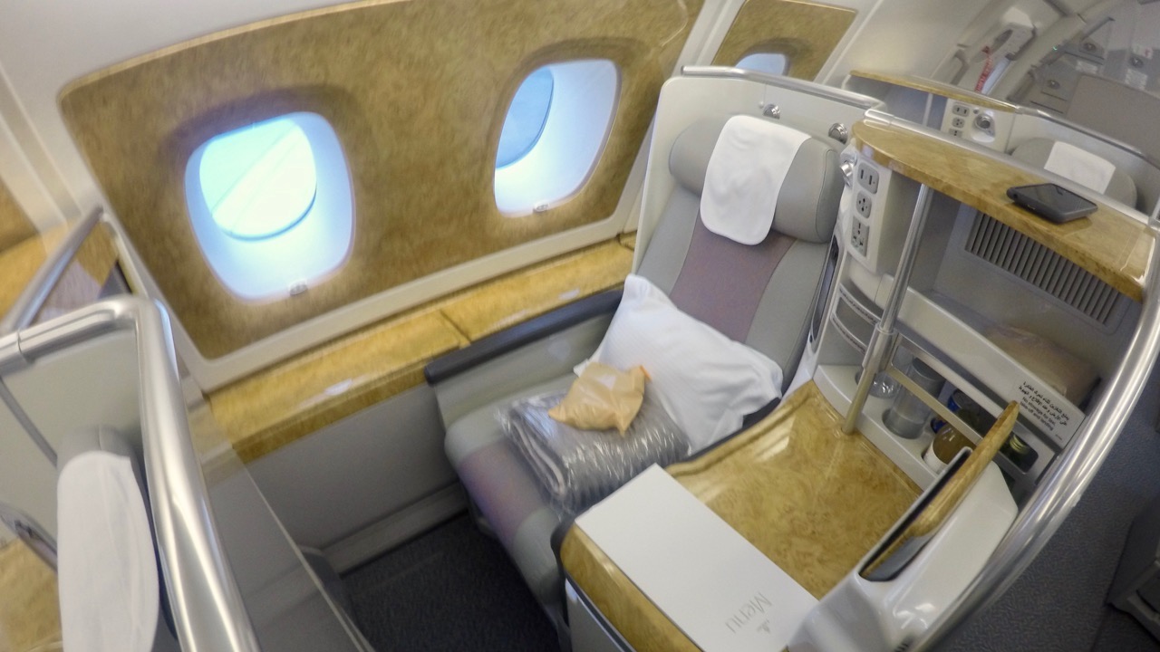 Emirates A380 Business Class Cabin