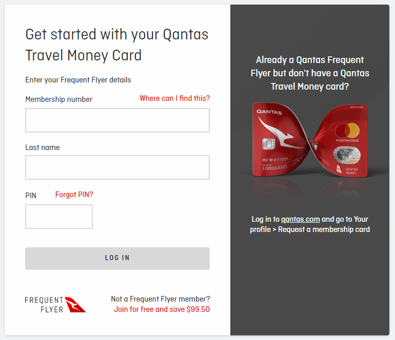 qantas travel money card frequent flyer | Join Qantas for free