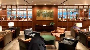 Cathay Pacific The Deck Business Class Lounge Hong Kong overview