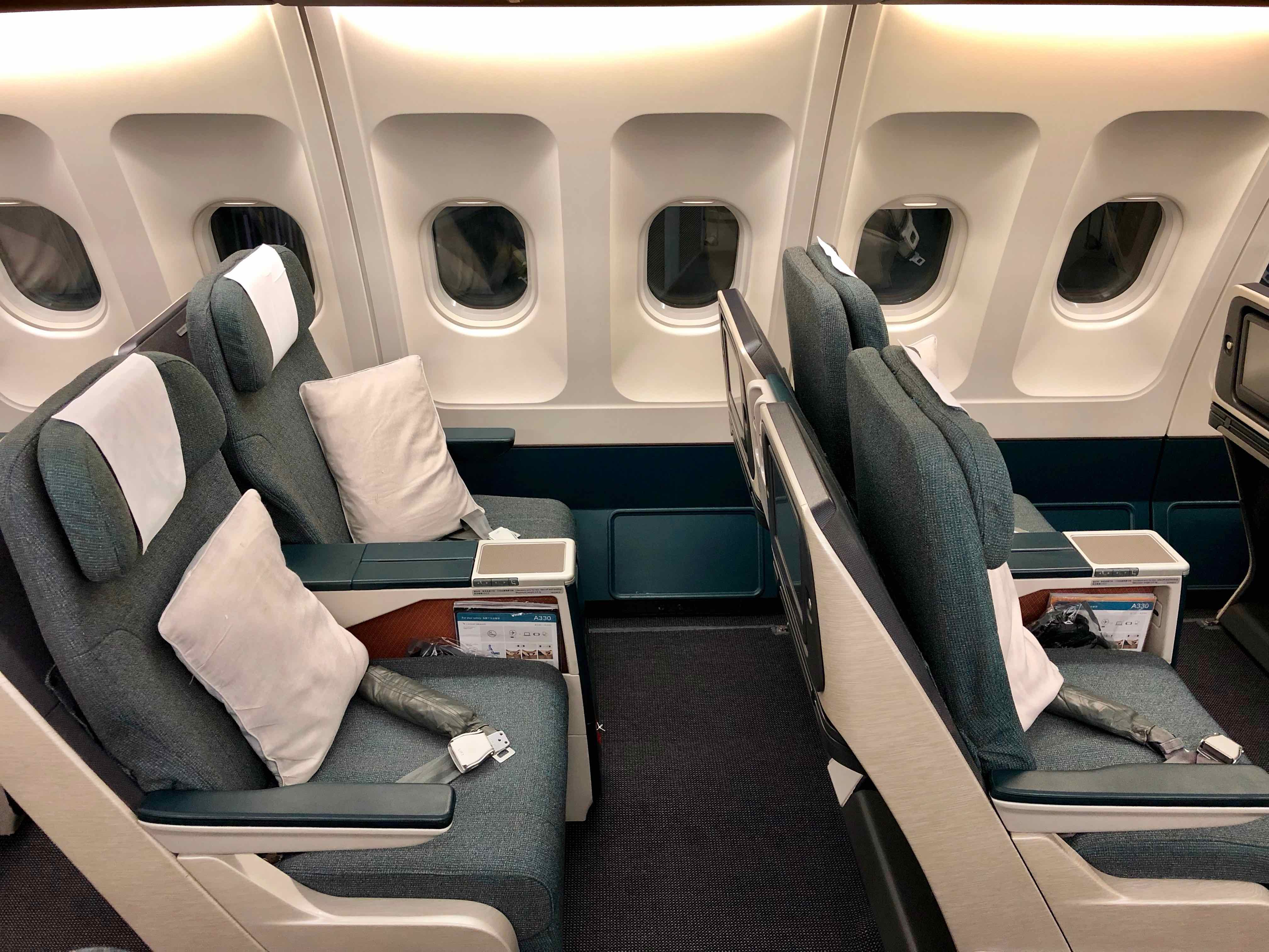 Cathay Dragon A330 Business Class overview