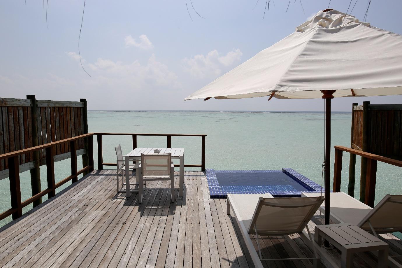 Conrad Rangali Maldives sundeck