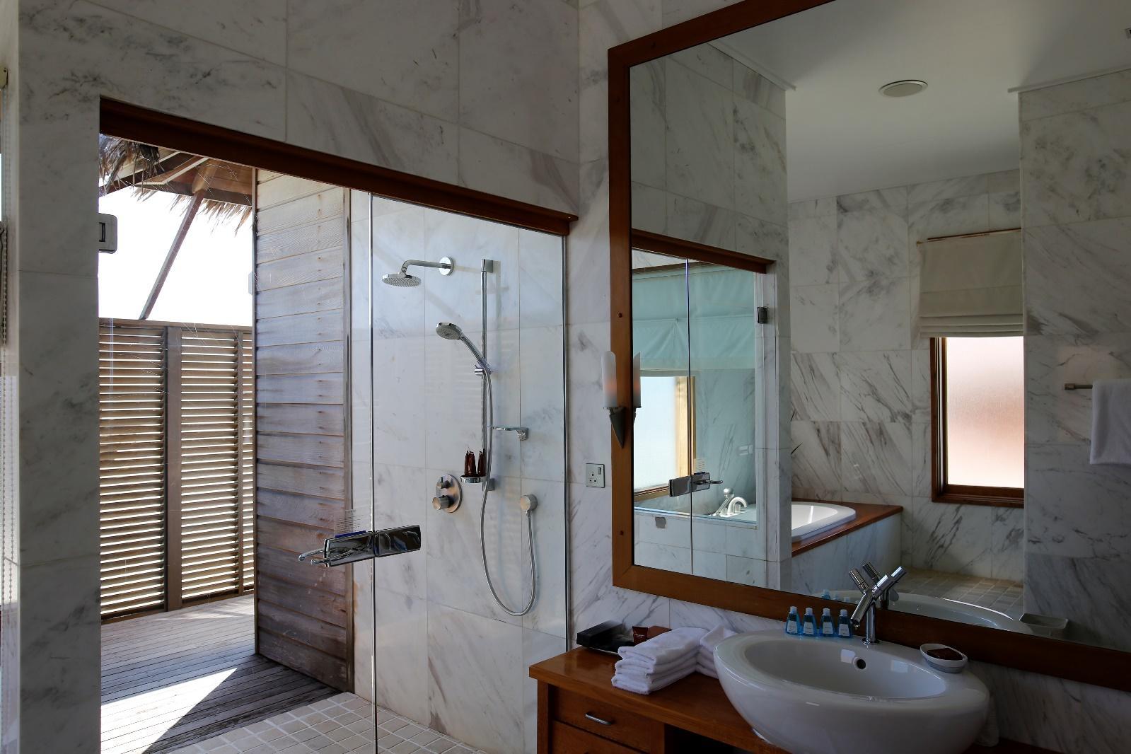 Conrad Rangali Maldives Sunset Water Villa bathroom 2