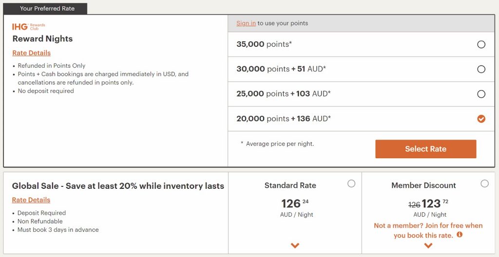 IHG booking-nawet Hotel Miami Airport