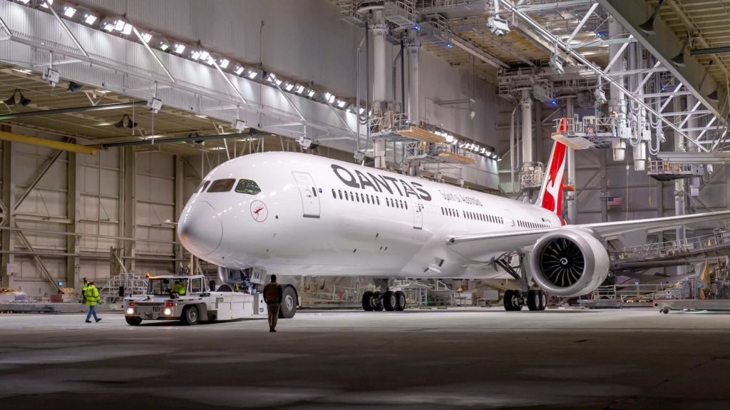 Qantas 787 Plane in Factory