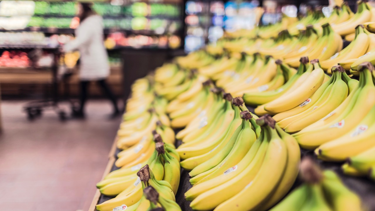 Supermarket bananas