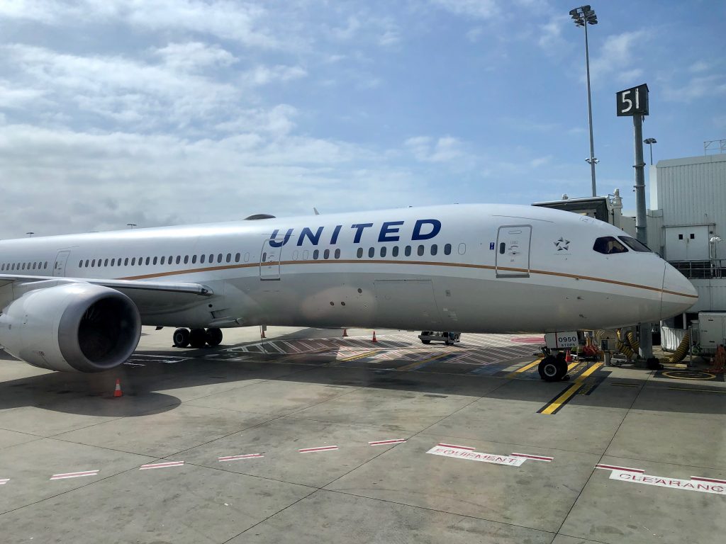United Airlines Plane on tarmac