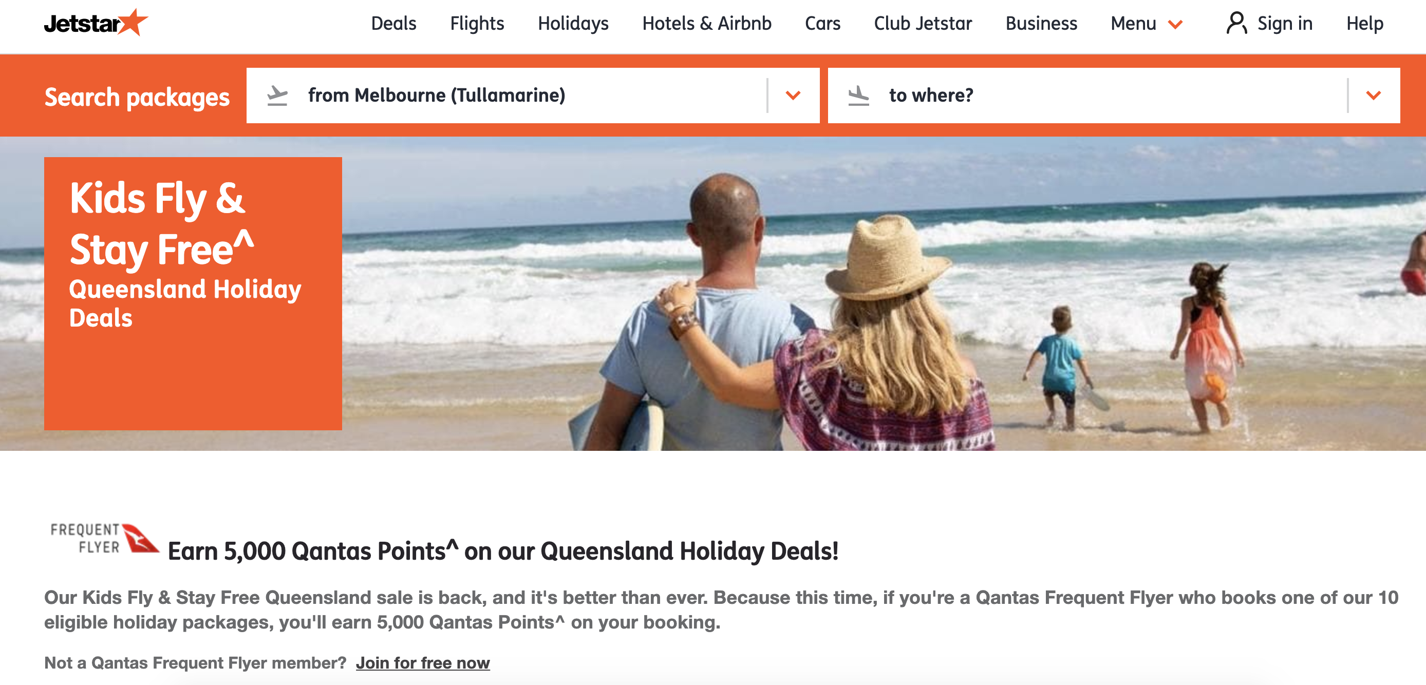 Earn bonus Qantas Points with Jetstar holiday packages Point Hacks