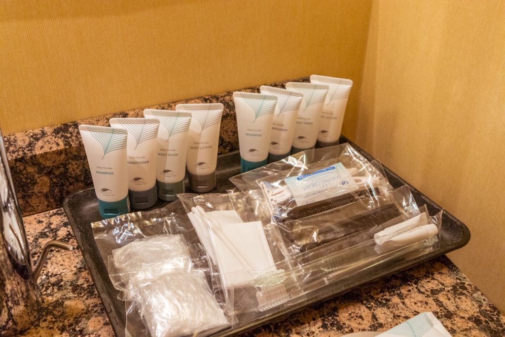 Westin Kyoto Deluxe Garden view bathroom toiletries