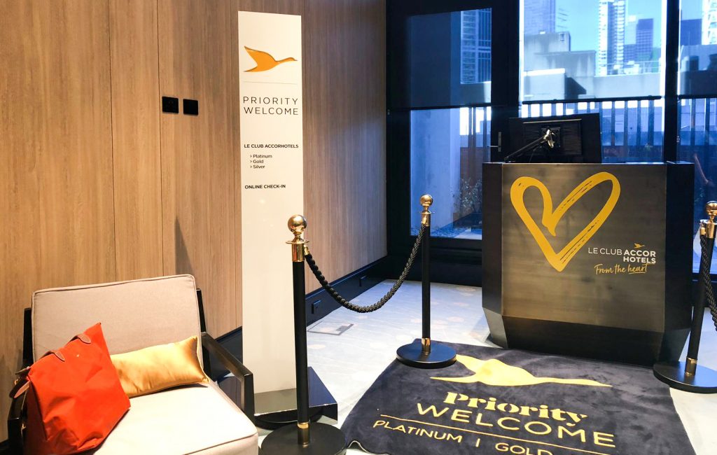 Novotel Melbourne Central priority welcome lane