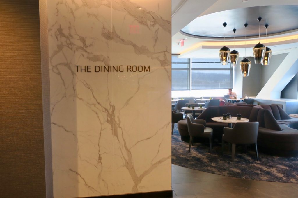 United Polaris Lounge SFO dining room