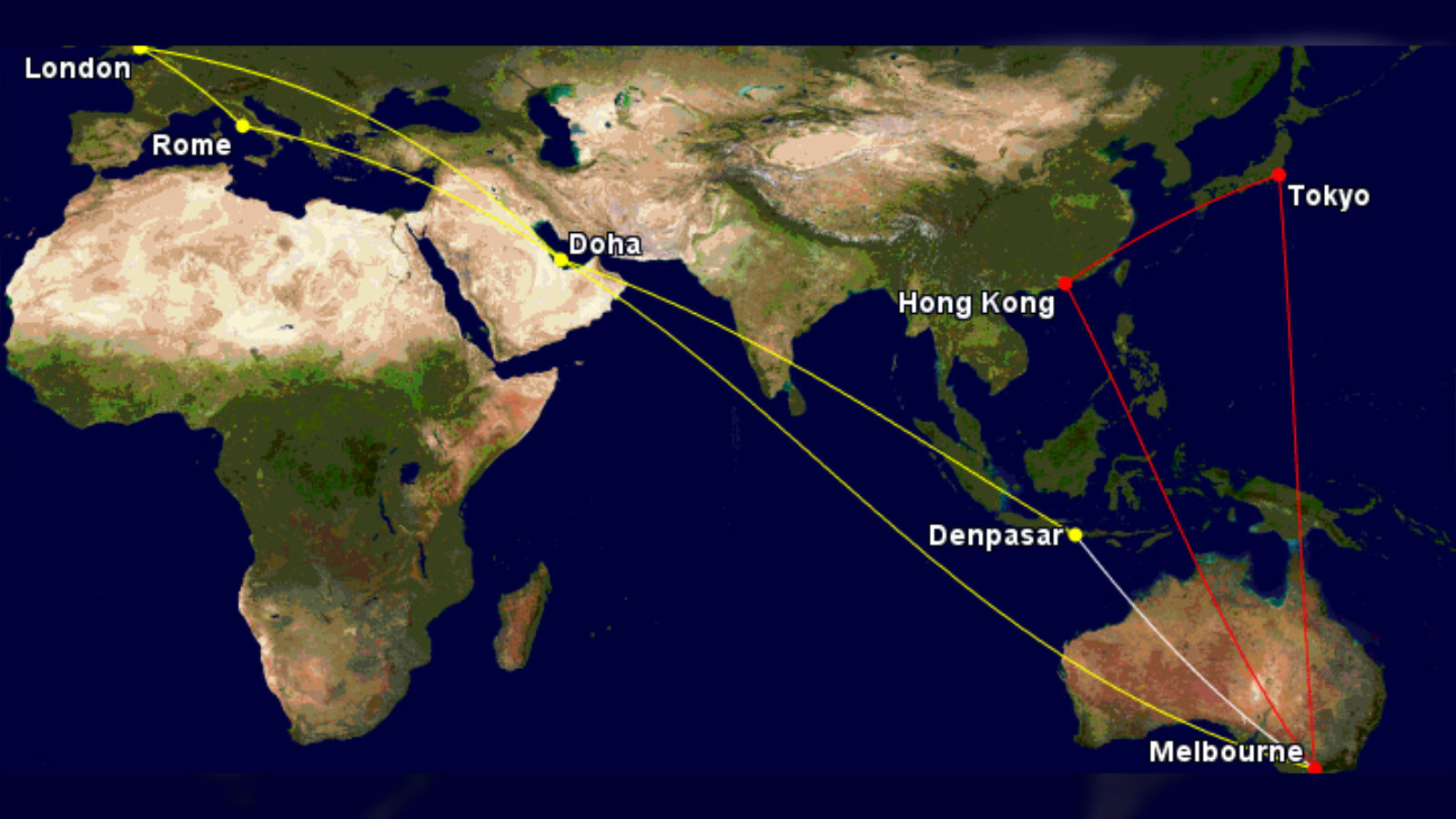 Qantas round clearance the world ticket