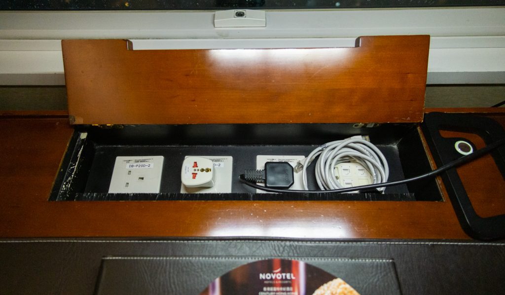 Novotel Century Hong Kong Executive Premier Room power ports