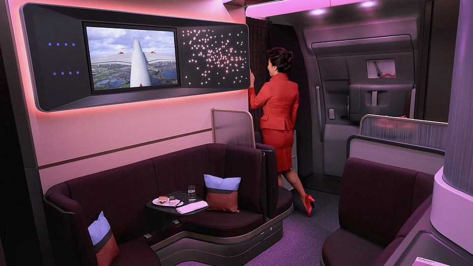 Virgin Atlantic A350 onboard bar