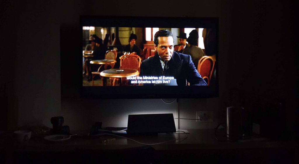 DoubleTree Hilton Melbourne King Room watching HD movie