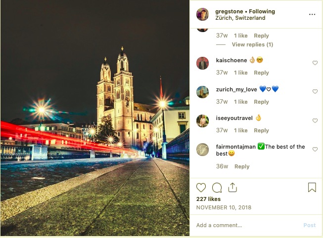 Greg Stone Zurich IG