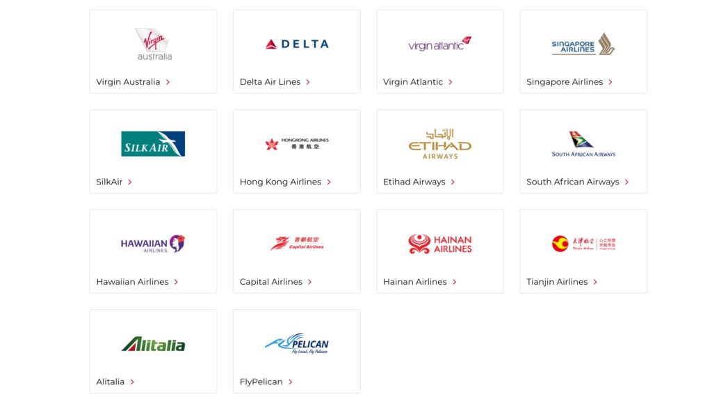 virgin australia velocity travel partners