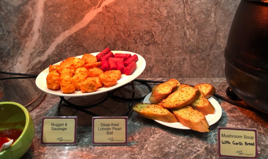 Changi Lounge Jewel Singapore food