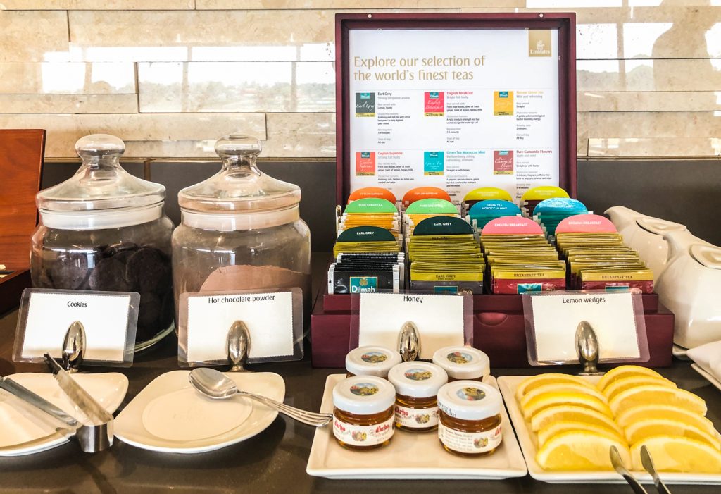 Emirates Lounge Singapore tea
