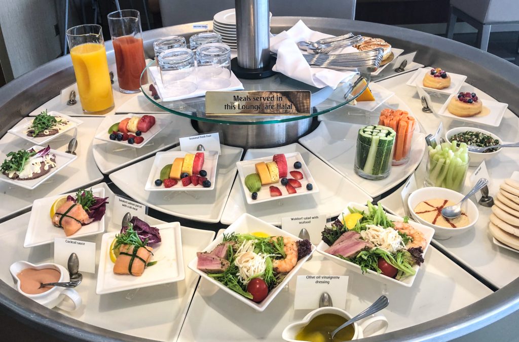 Emirates Lounge Singapore food