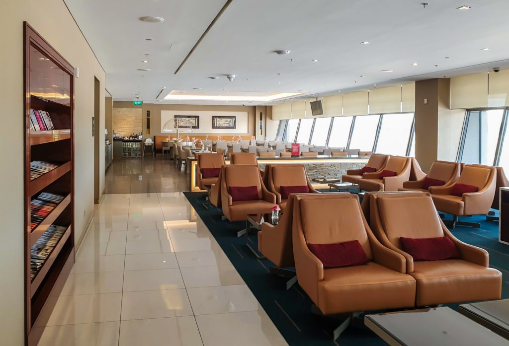 Emirates Lounge Singapore seating