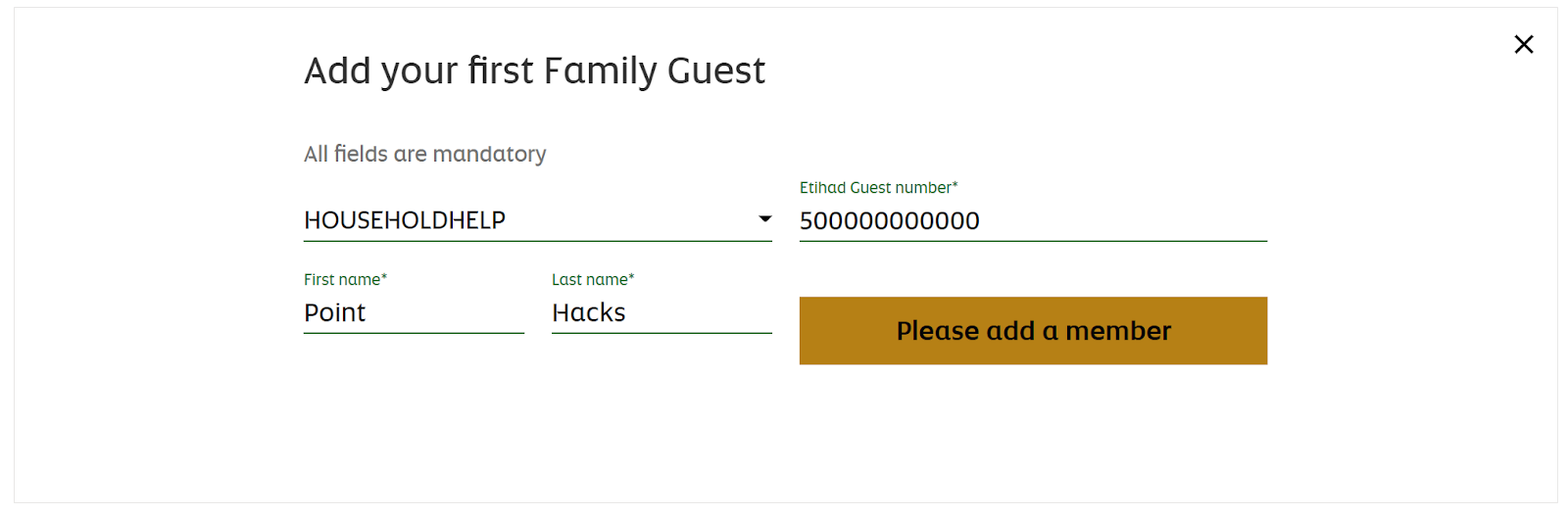 Guide to Etihad Guest Family Membership Point Hacks