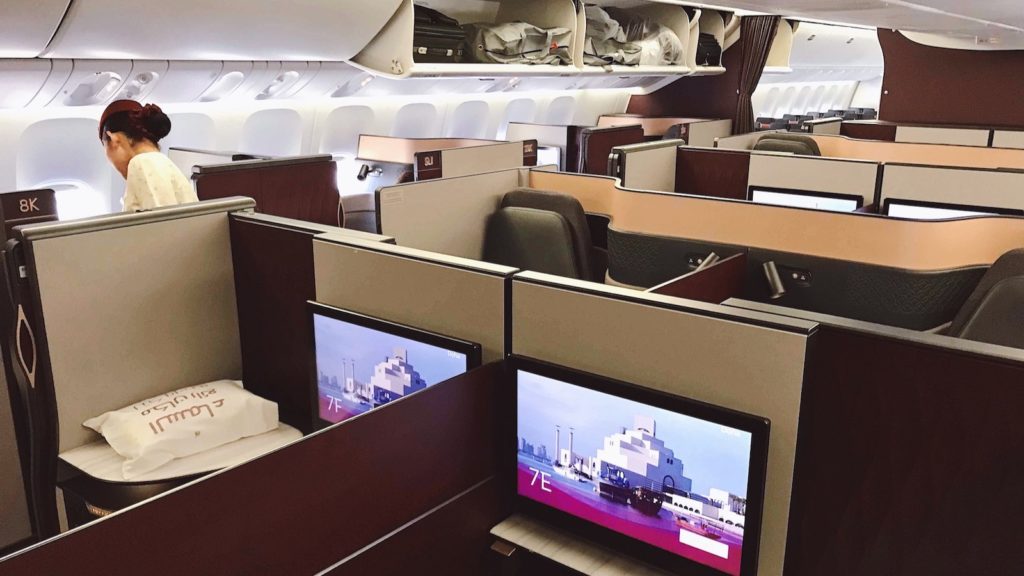 Qatar Airways Boeing 777 Qsuite Business Class Melbourne Doha Qatar Airways Boeing 777 Qsuite Business Class Melbourne Doha
