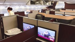 Qatar Airways Boeing 777 Qsuite Business Class (Melbourne – Doha)
