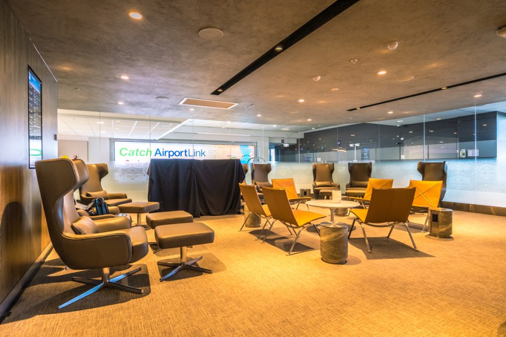 New American Express Lounge Sydney chairs