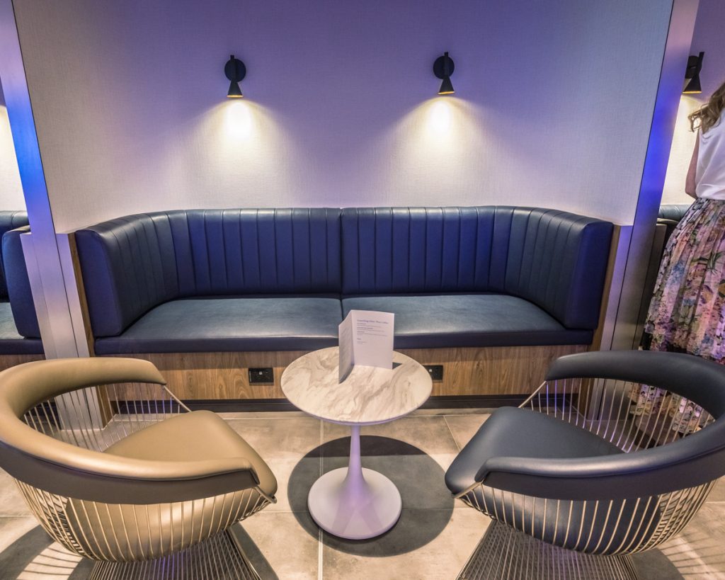 New American Express Lounge Sydney seating