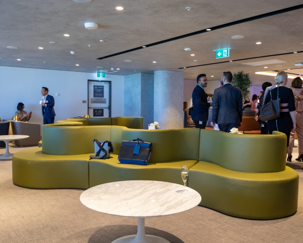 New American Express Lounge Sydney seating