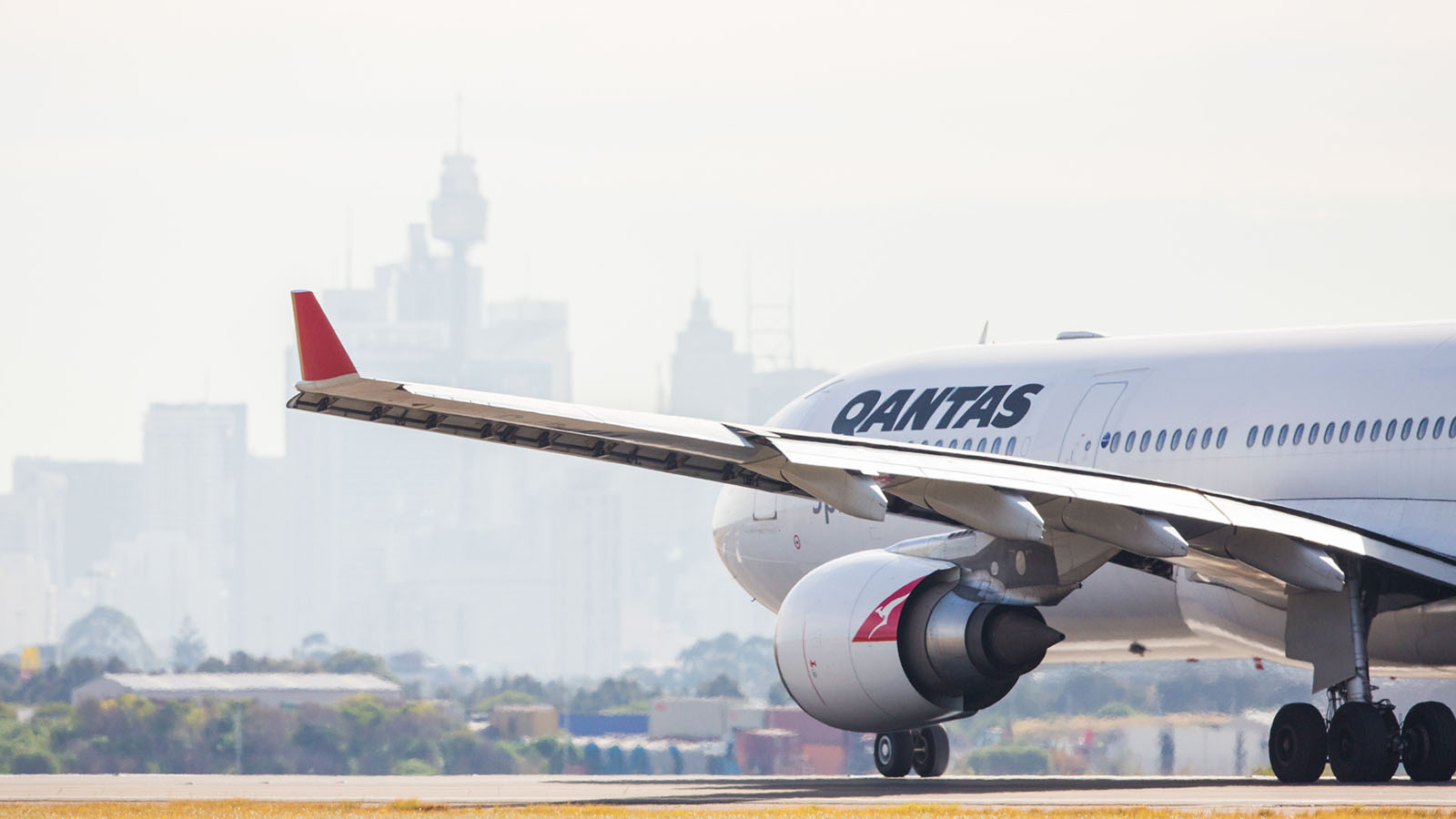 Qantas A330 at Sydney Airport