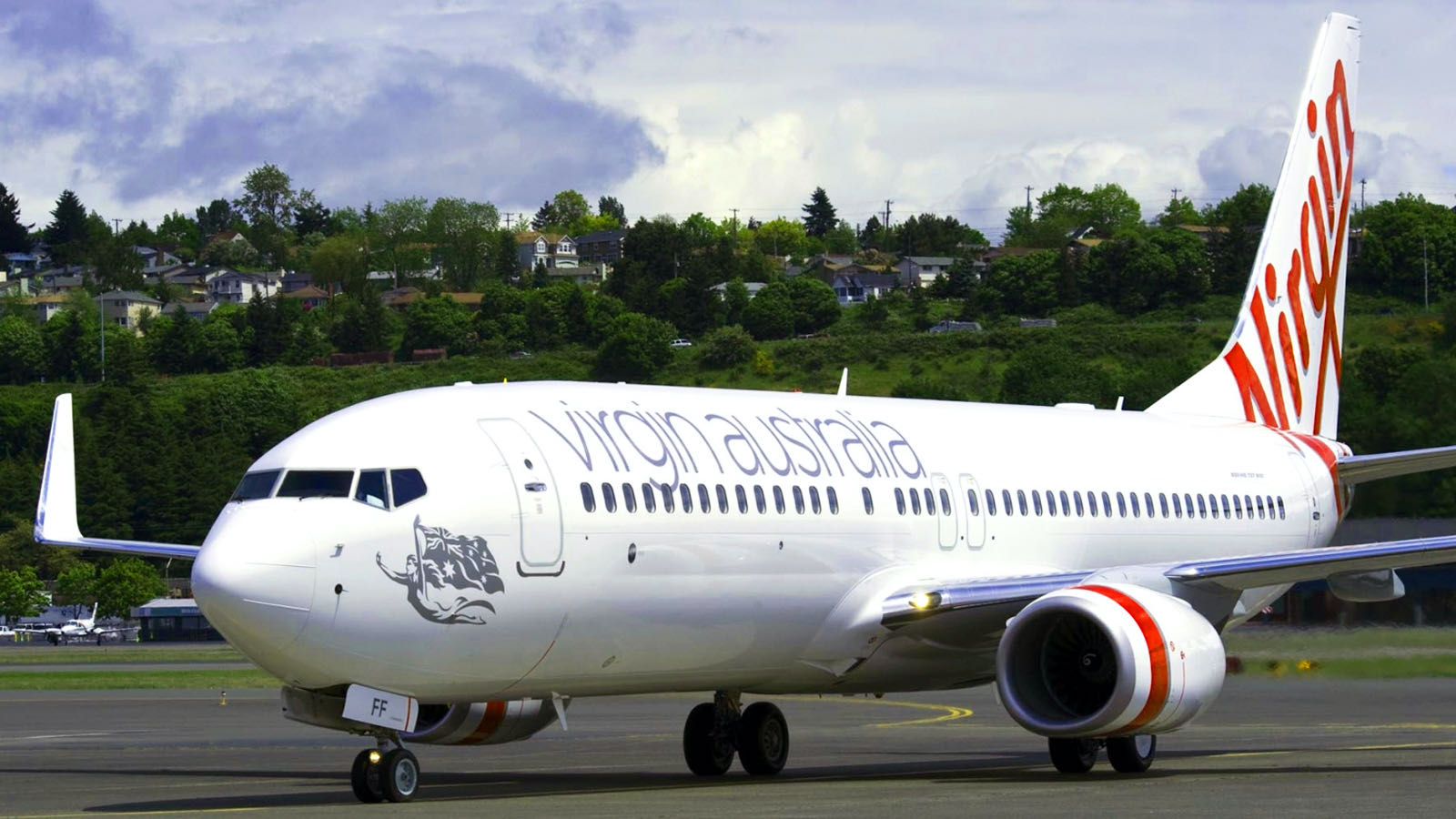 Virgin Australia 737 on tarmac