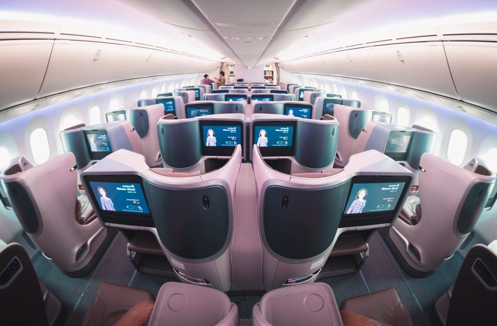 Singapore Airlines 787 Business Class