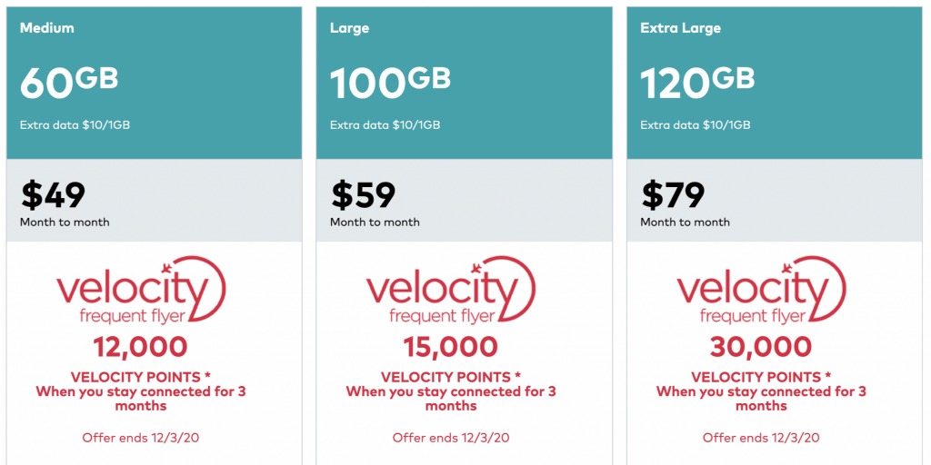 Velocity-Optus promotion March 2020