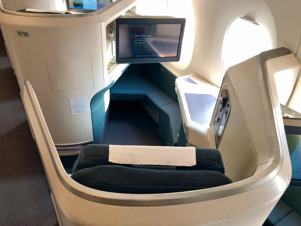 Cathay Pacific Business Class seat